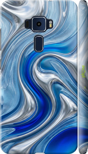 3D пластиковый матовый чехол Liquid Chrome для Asus Zenfone 3 ZE520KL - 6781m-449 изображение 