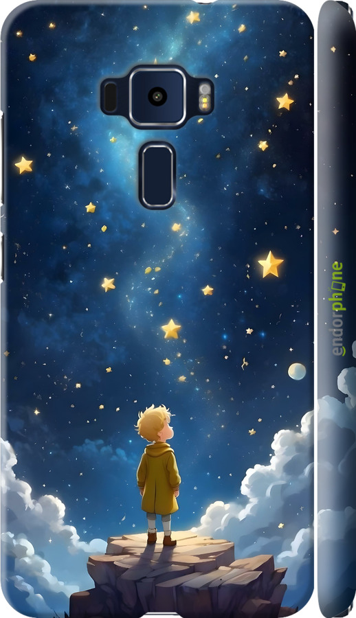 3D пластиковый матовый чехол Маленький принц для Asus Zenfone 3 ZE520KL - 6326m-449 изображение 