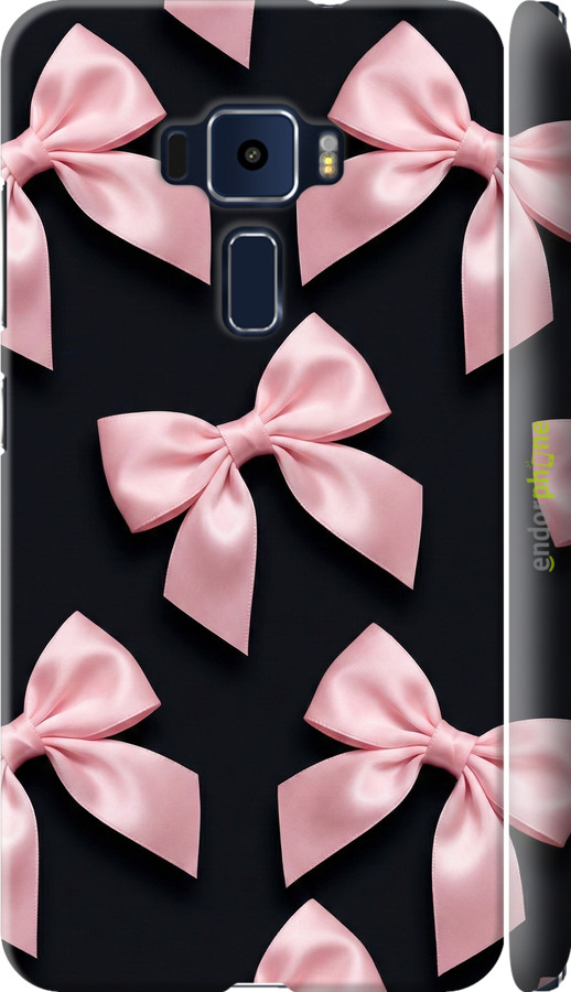 3D пластиковий матовий чехол Coquette Ribbons Dark Coquette для Asus Zenfone 3 ZE520KL - 6767m-449 изображение 