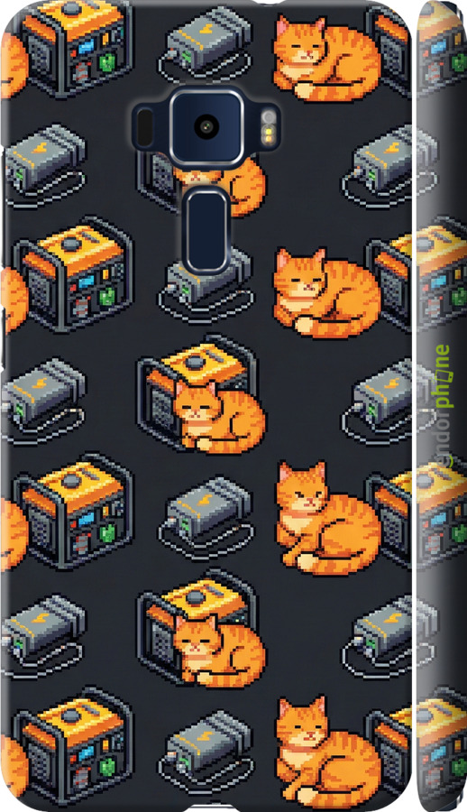 3D пластиковий матовий чехол Autonomous Zone для Asus Zenfone 3 ZE520KL - 6771m-449 изображение 