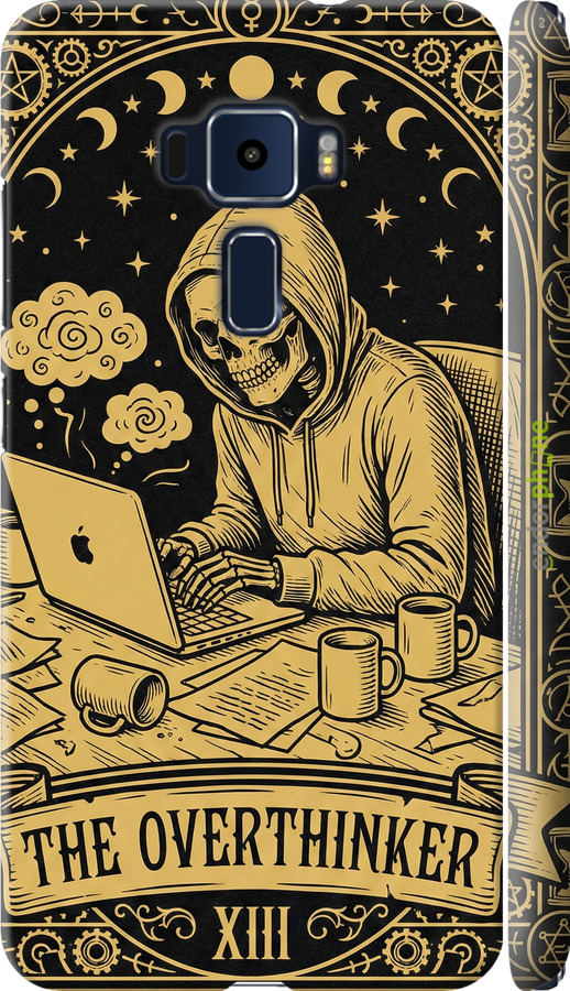 3D пластиковый матовый чехол The Overthinker для Asus Zenfone 3 ZE520KL - 6774m-449 изображение 