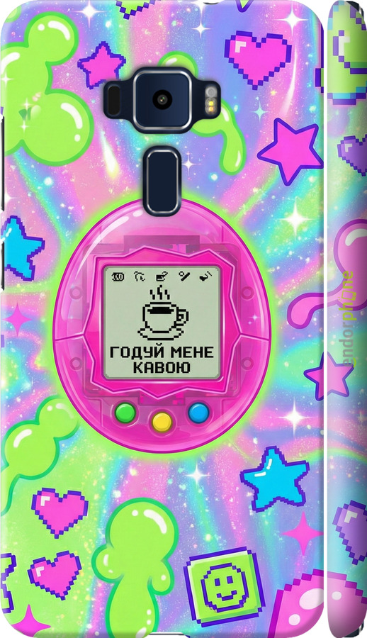 3D пластиковый матовый чехол Y2K Aesthetic Retro Pet: Годуй мене кавою для Asus Zenfone 3 ZE520KL - 6784m-449 изображение 