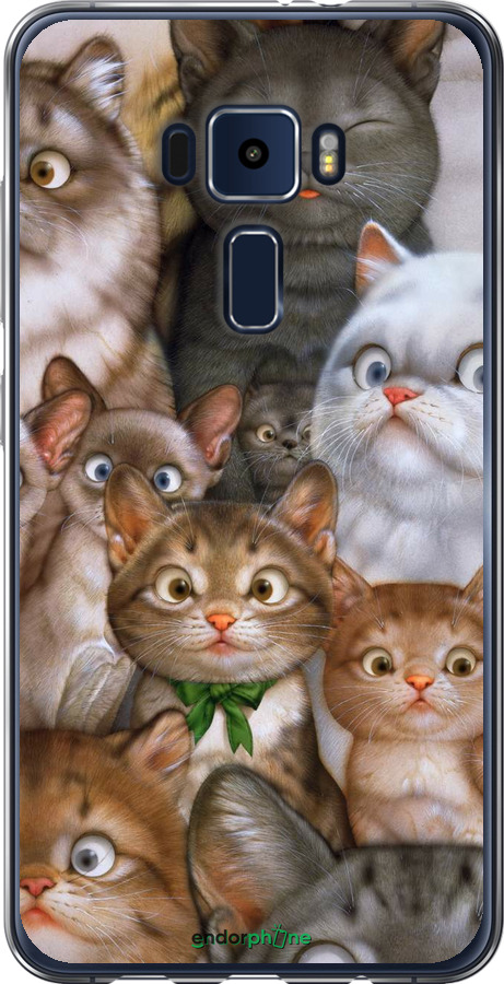 

Силіконовий чохол "Коти" для Asus Zenfone 3 ZE520KL