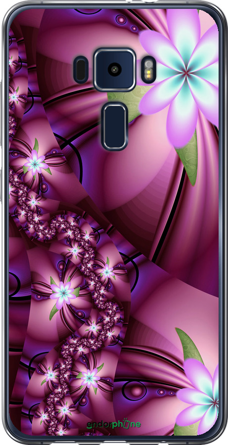 

Силіконовий чохол "Квіткова мозаїка" для Asus Zenfone 3 ZE520KL, Рожевий