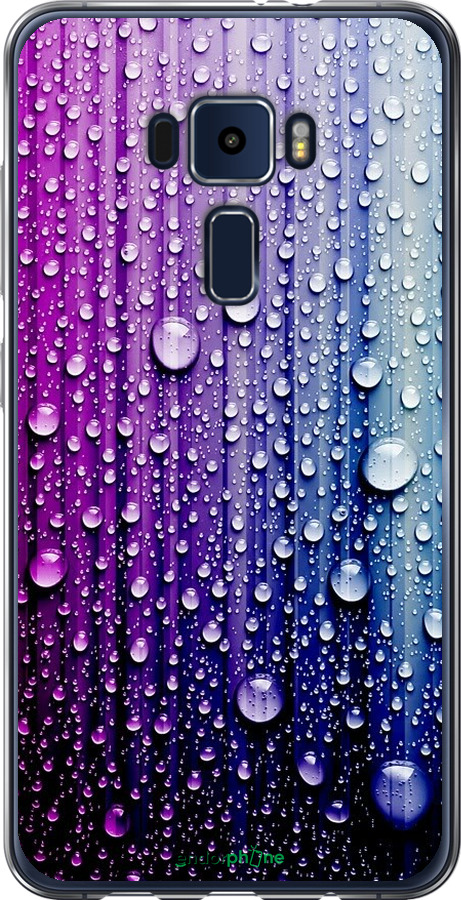 

Силіконовий чохол "Краплини води" для Asus Zenfone 3 ZE520KL, Синій