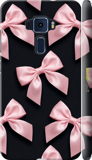3D пластиковий матовий чехол Coquette Ribbons Dark Coquette для Asus Zenfone 3 ZE552KL - 6767m-448 изображение 