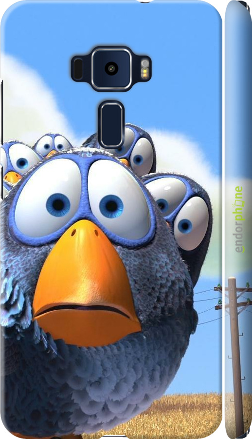 3D пластиковый матовый чехол Angry Birds для Asus Zenfone 3 ZE552KL - 6008m-448 изображение 