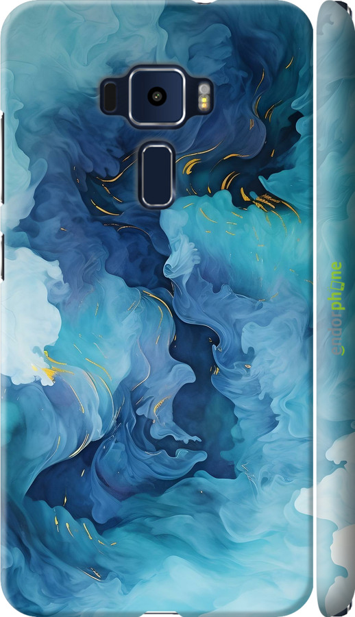 3D пластиковый матовый чехол Акварель для Asus Zenfone 3 ZE552KL - 6320m-448 изображение 