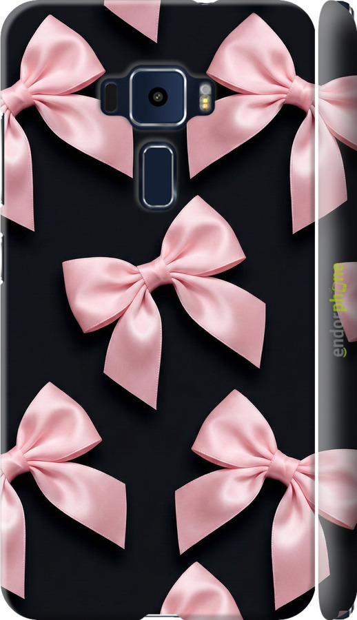 3D пластиковий матовий чехол Coquette Ribbons Dark Coquette для Asus Zenfone 3 ZE552KL - 6767m-448 изображение 