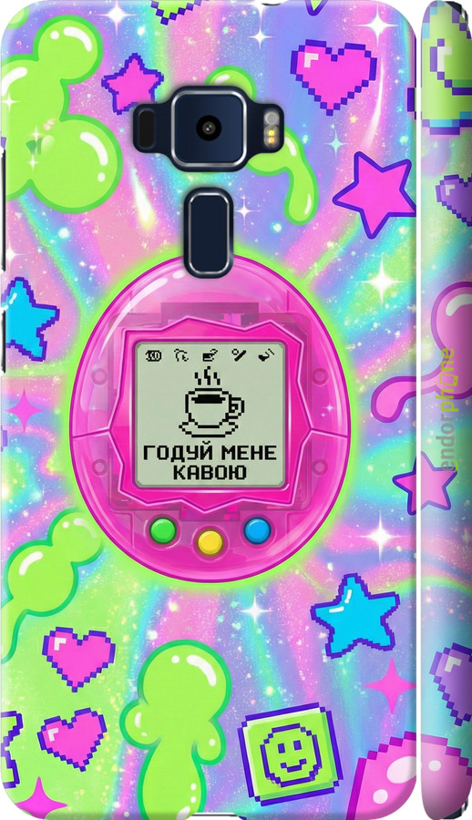 3D пластиковый матовый чехол Y2K Aesthetic Retro Pet: Годуй мене кавою для Asus Zenfone 3 ZE552KL - 6784m-448 изображение 