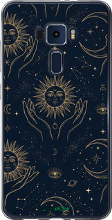 Силіконовий чохол 'Celestial Harmony: Sun & Moon Gold Mystic Pattern' для Asus Zenfone 3 ZE552KL зображення 3