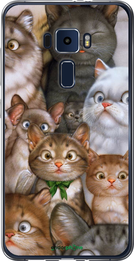 

Силіконовий чохол "Коти" для Asus Zenfone 3 ZE552KL