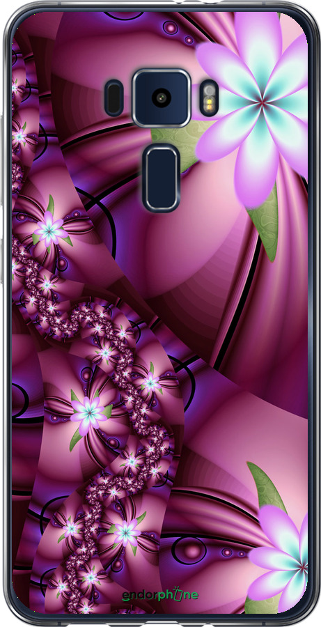 

Силіконовий чохол "Квіткова мозаїка" для Asus Zenfone 3 ZE552KL, Рожевий
