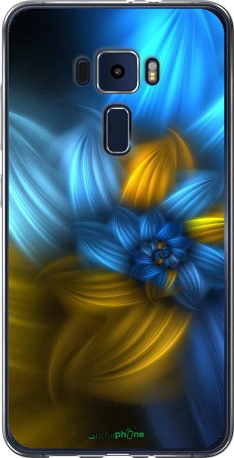 

Силіконовий чохол "Візерунок 46" для Asus Zenfone 3 ZE552KL, Синій