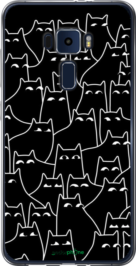 Силіконовий чехол Із зображенням кішок для Asus Zenfone 3 ZE552KL - 6470u-448 изображение 