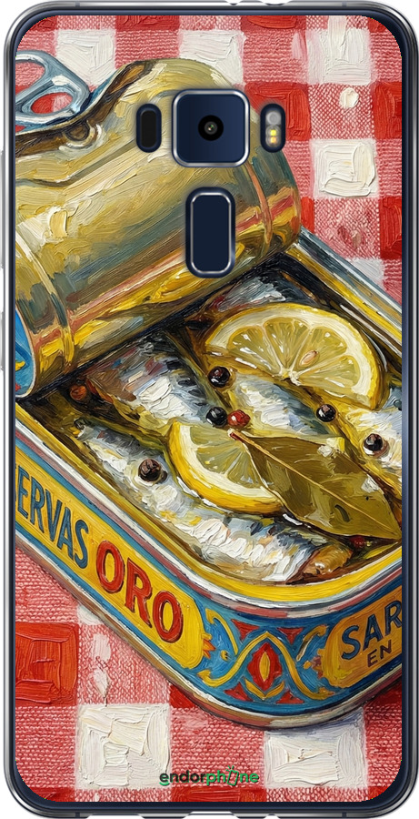 Силиконовый чехол Vintage Sardine Tin Phone для Asus Zenfone 3 ZE552KL - 6772u-448 изображение 