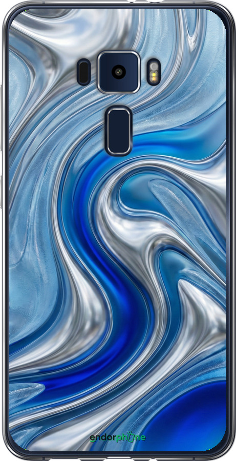 Силиконовый чехол Liquid Chrome для Asus Zenfone 3 ZE552KL - 6781u-448 изображение 