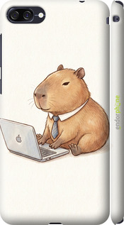 3D пластиковый матовый чехол 'Funny Capybara CEO Working' для Asus ZenFone 4 Max ZC520KL изображение 1