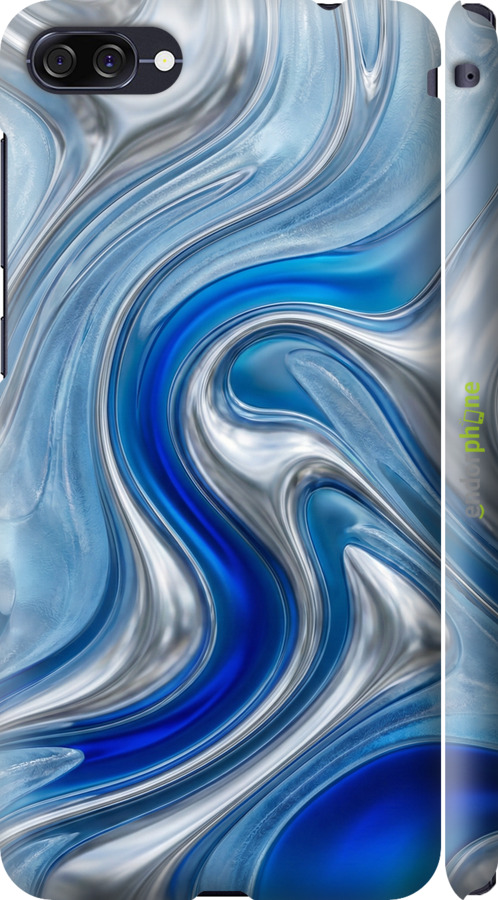 3D пластиковый матовый чехол Liquid Chrome для Asus ZenFone 4 Max ZC520KL - 6781m-1242 изображение 