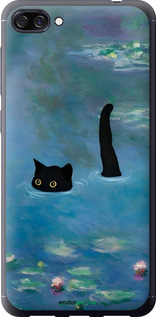 Силиконовый чехол С изображением кота и водяной лилии Monet для Asus ZenFone 4 Max ZC520KL - 6519u-1242 изображение 