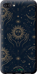 Силиконовый чехол 'Celestial Harmony: Sun & Moon Gold Mystic Pattern' для Asus ZenFone 4 Max ZC554KL изображение 3