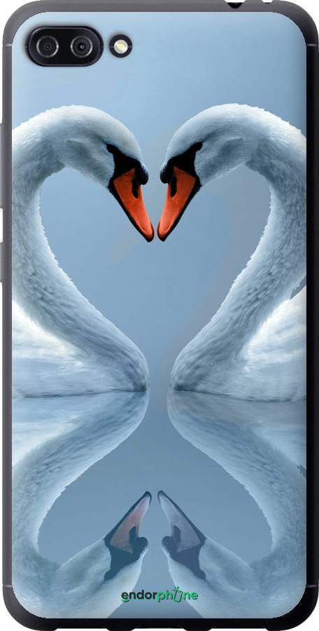 Силіконовий чехол Лебеді для Asus ZenFone 4 Max ZC554KL - 6007u-1035 изображение 