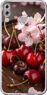 Силиконовый чехол Вишня в шоколаде для Asus Zenfone 5 ZE620KL - 6698u-1554 изображение 