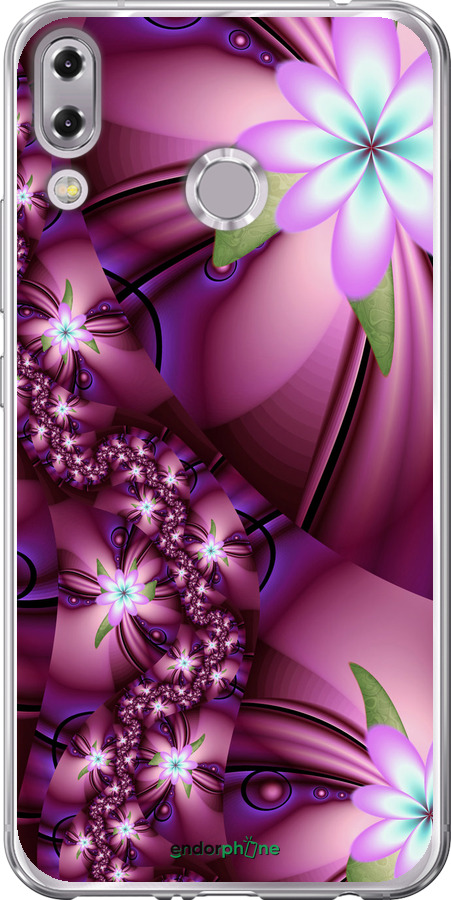 

Силіконовий чохол "Квіткова мозаїка" для Asus Zenfone 5 ZE620KL, Рожевий