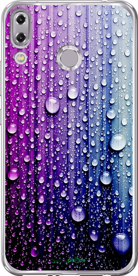 

Силіконовий чохол "Краплини води" для Asus Zenfone 5 ZE620KL, Синій