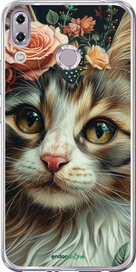 

Силіконовий чохол "Cats and flowers" для Asus Zenfone 5 ZE620KL, Рожевий