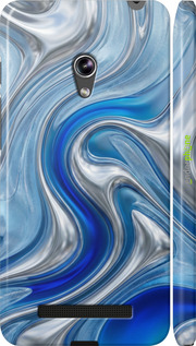 3D пластиковый матовый чехол Liquid Chrome для Asus Zenfone 5 - 6781m-81 изображение 