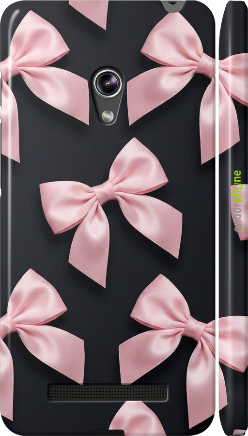 3D пластиковый глянцевый чехол Coquette Ribbons Dark Coquette для Asus Zenfone 5 - 6767c-81 изображение 