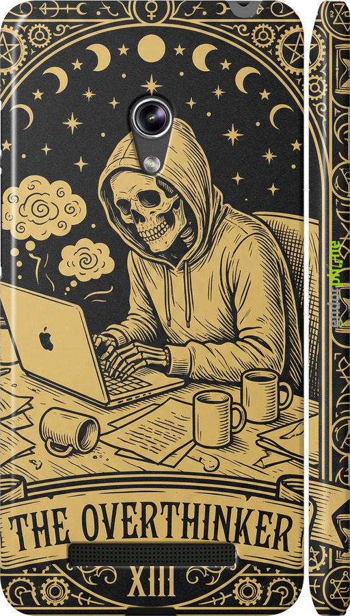 3D пластиковый глянцевый чехол The Overthinker для Asus Zenfone 5 - 6774c-81 изображение 