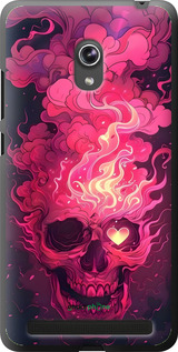 Силиконовый чехол Череп арт для Asus ZenFone 6 A600CG - 6385u-143 изображение 