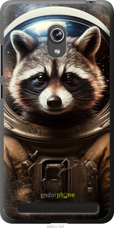 Силіконовий чехол Єнот-австронавт для Asus ZenFone 6 A600CG - 5581u-143 изображение 