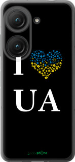 Силиконовый чехол I love UA для Asus Zenfone 9 - 1112u-2842 изображение 