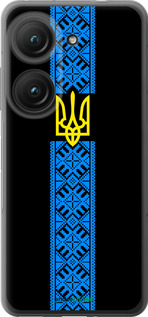 Силиконовый чехол Тризуб в вышиванке для Asus Zenfone 9 - 1158u-2842 изображение 