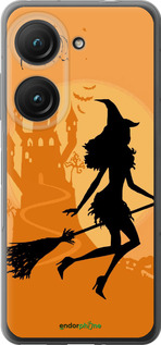 Силіконовий чехол Відьма на мітлі для Asus Zenfone 9 - 1184u-2842 изображение 