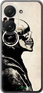 Силиконовый чехол Скелет-меломан v2 для Asus Zenfone 9 - 1200u-2842 изображение 