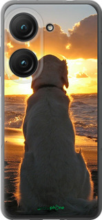 Силиконовый чехол Закат и собака для Asus Zenfone 9 - 3966u-2842 изображение 