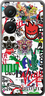 Силіконовий чехол Many different logos для Asus Zenfone 9 - 4022u-2842 изображение 