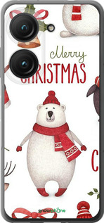 Силиконовый чехол Merry Christmas для Asus Zenfone 9 - 4106u-2842 изображение 