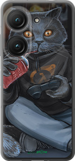 Силіконовий чехол gamer cat для Asus Zenfone 9 - 4140u-2842 изображение 