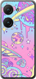 Силиконовый чехол Розовая галактика для Asus Zenfone 9 - 4146u-2842 изображение 