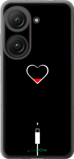 Силиконовый чехол Подзарядка сердца для Asus Zenfone 9 - 4274u-2842 изображение 