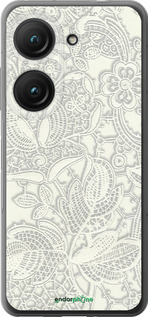 Силиконовый чехол Белое кружево для Asus Zenfone 9 - 4383u-2842 изображение 