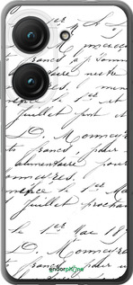 Силиконовый чехол Прописной шрифт для Asus Zenfone 9 - 4475u-2842 изображение 