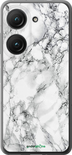 Силиконовый чехол Мрамор белый для Asus Zenfone 9 - 4480u-2842 изображение 