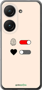 Силиконовый чехол Любовь и ум для Asus Zenfone 9 - 4553u-2842 изображение 