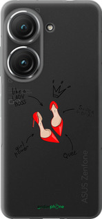 Силиконовый чехол Женщина для Asus Zenfone 9 - 4599u-2842 изображение 